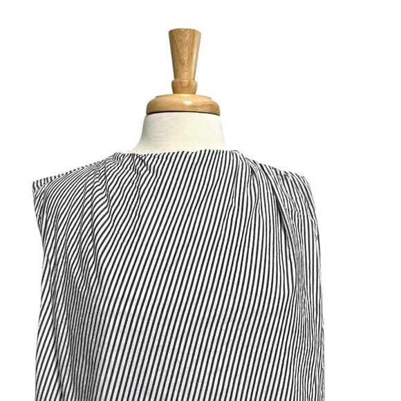Anthropologie Maeve Nautical Preppy Stripe Asymmetrical Sleeveless Top size XL - Picture 5 of 12